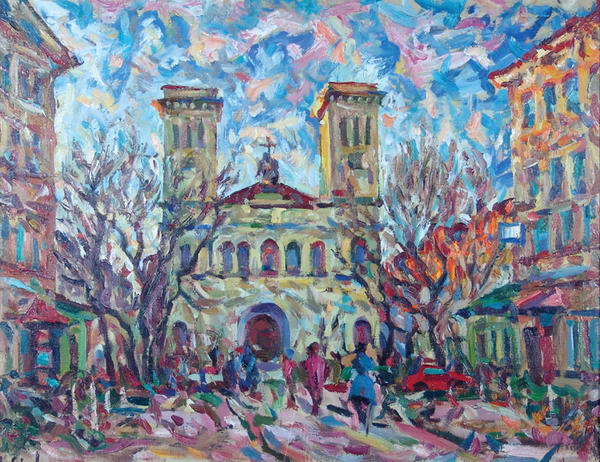Лютеранская церковь св. Петра и Павла на Невском проспекте в Санкт-Петербурге.