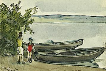 Лодки у берега.