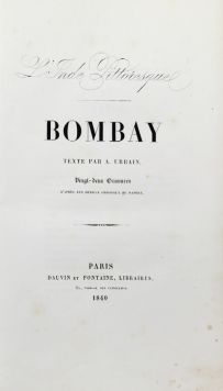 Urbain A. «L`Inde pittoresque». Bombay. Vingt deux gravures d apres les dessins originaux de Daniell.