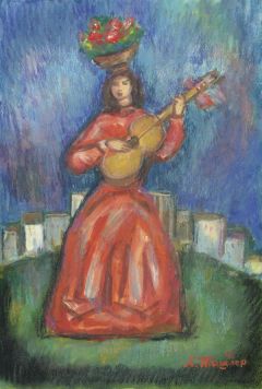 Женщина с гитарой.