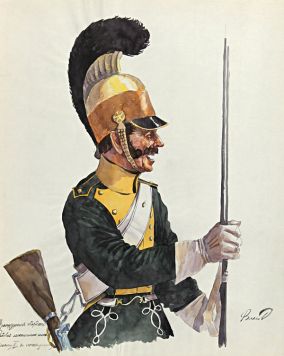 Французский трубач гусарского полка.