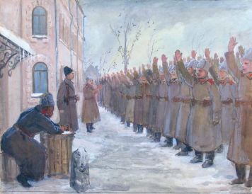 Чапаева избирают командиром полка.
