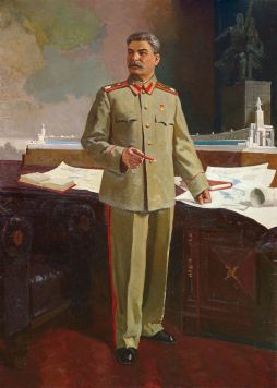 И.В. Сталин утверждает эскиз павильона СССР на Всемирной выставке в Париже в 1937 году.