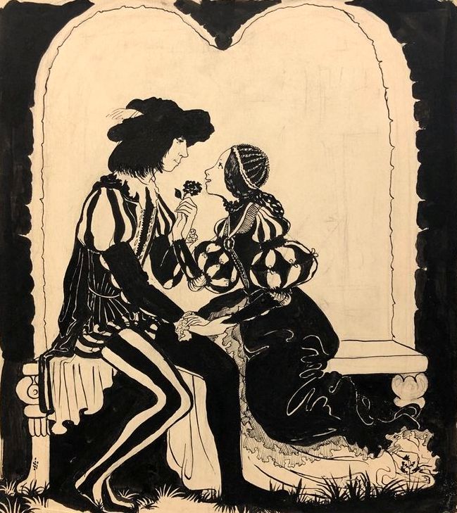 Иллюстрация «Ромео и Джульетта». 