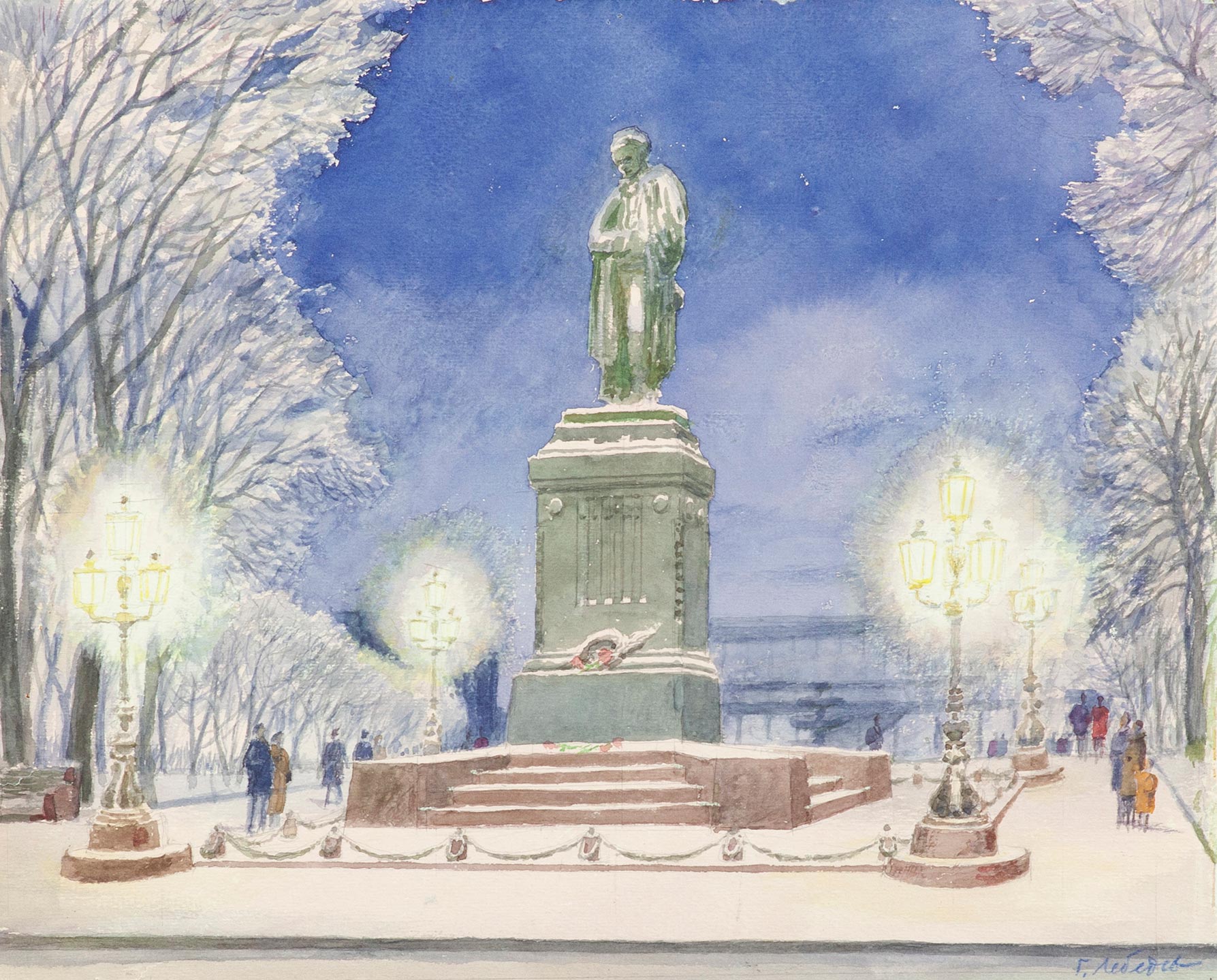 Памятник А.С. Пушкину на Тверском бульваре.