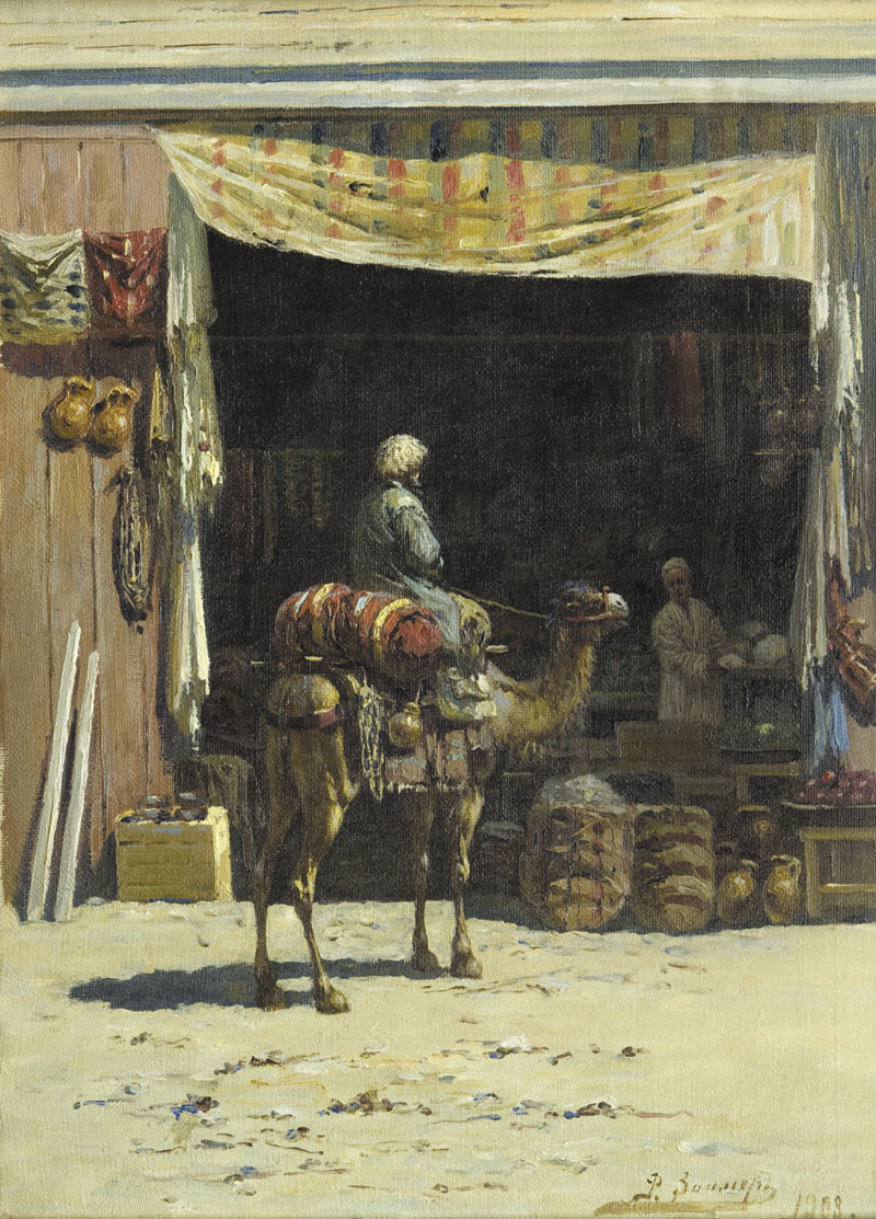 Туркестанский мотив. Сцена на восточном базаре.