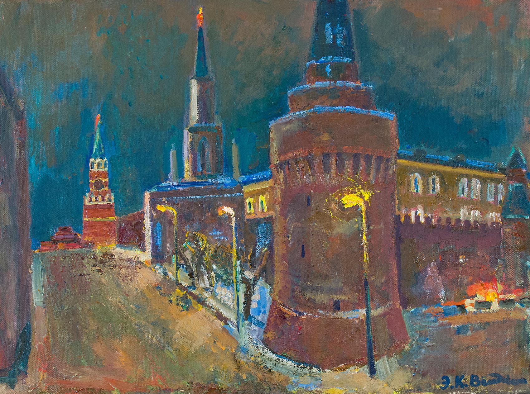 Ночь на Красной площади (вариант).