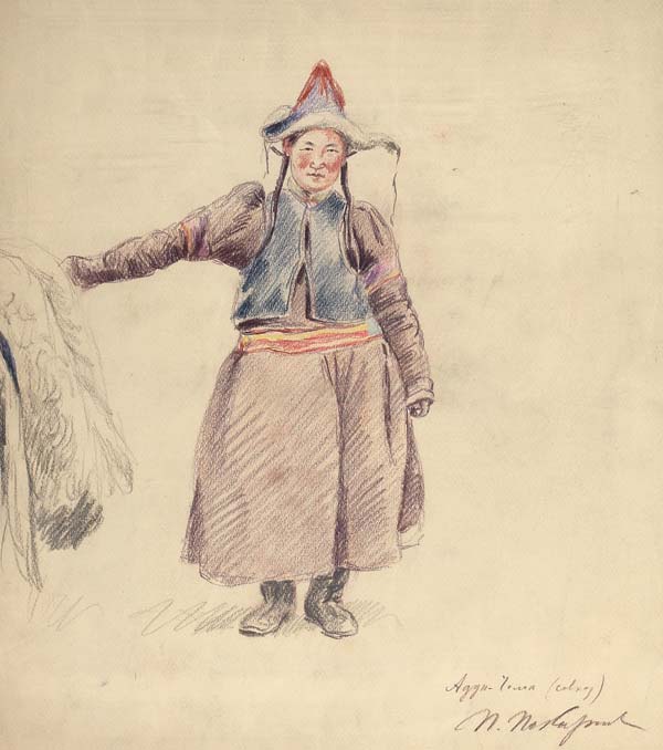 Портрет киргизки.