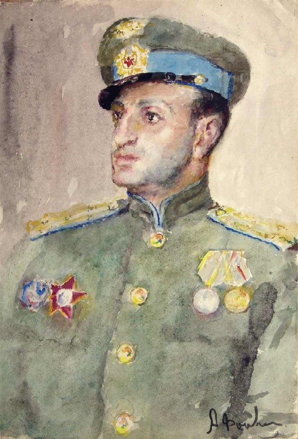 Портрет летчика Константина Малхасяна.