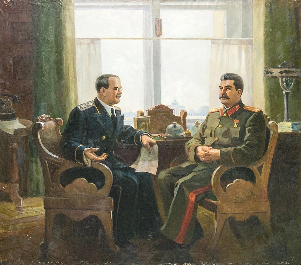 В.М. Молотов на приёме у И.В. Сталина.
