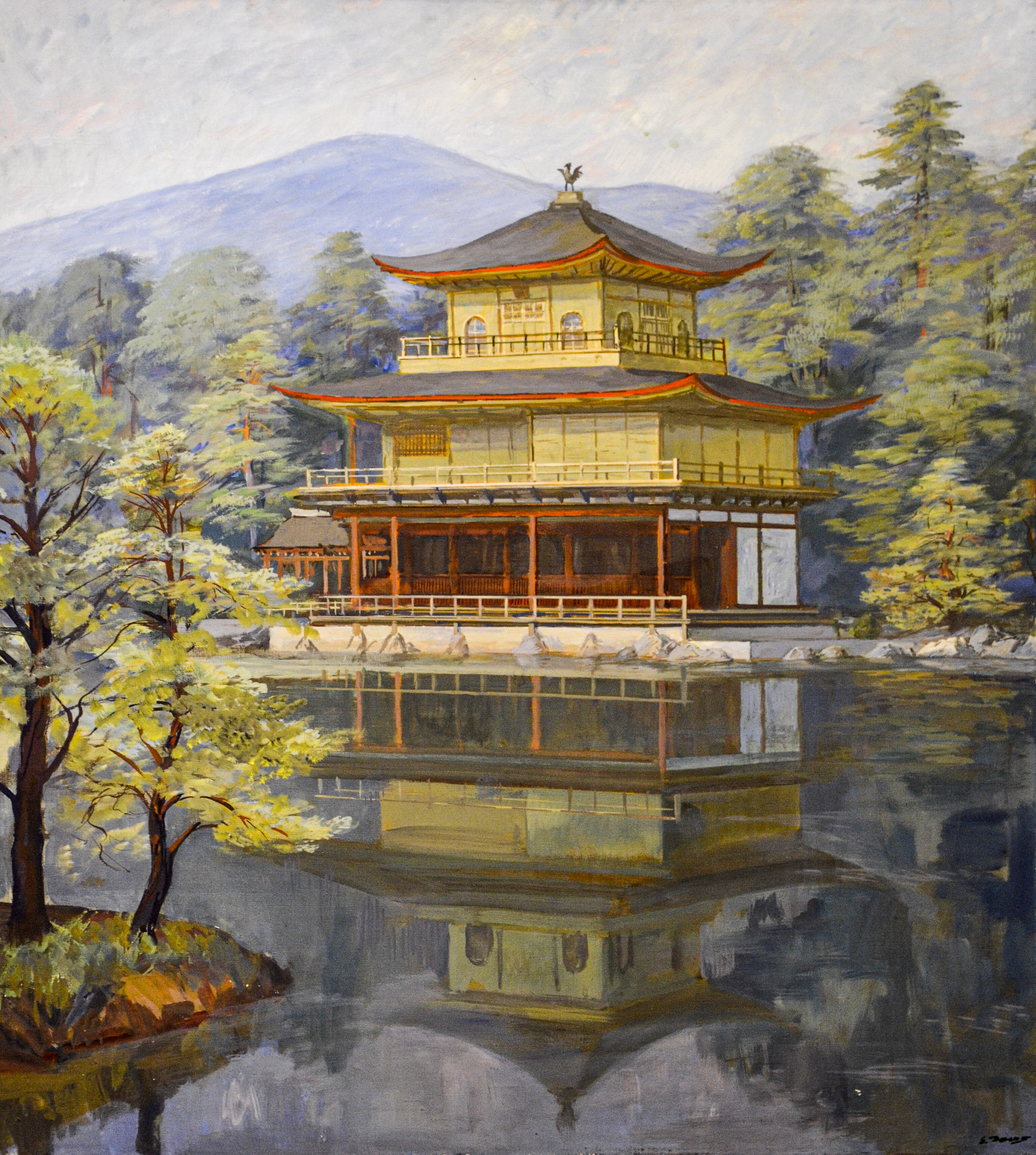 Древний японский храм. Купить работы автора – Дешалыт Ефим Исаакович