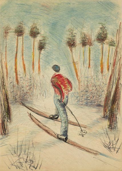 Лыжник.