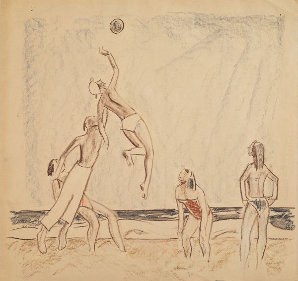 Волейбол на пляже.