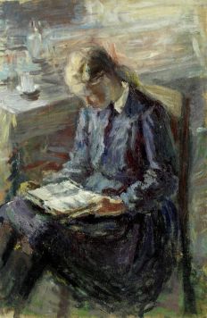 Девушка с книгой.