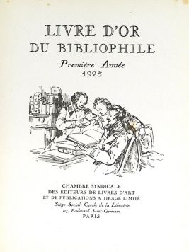 Livre d-or du Bibliophile. 1925 г., 1926-1927 г.г., 1928-1929 г.г. «Золотая книга библиофила.» Экземпляр № 900,