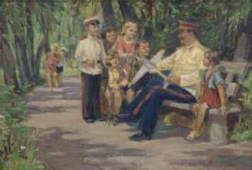 Сталин среди детей.