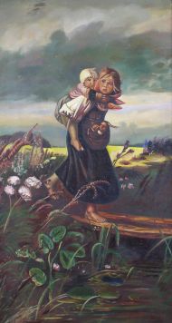 Дети, бегущие от грозы (по мотивам картины К.Е. Маковского).