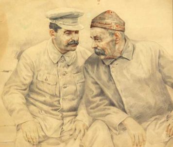 Сталин и Горький.