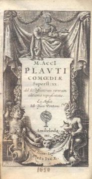 Acci M. «Plauni comoediae»,гравированный титульный лист