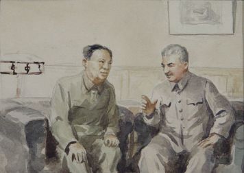 Сталин и Мао Дзедун.
