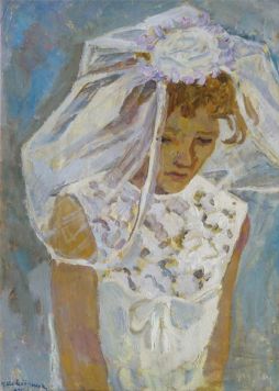 Этюд к картине «Невеста в подвенечном платье».