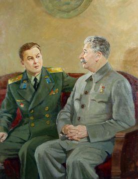 И.В. Сталин с сыном Василием.