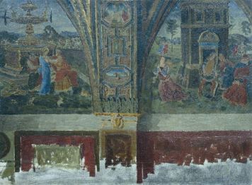 Фрески в зале святых в апартаментах Борджиа в Ватикане