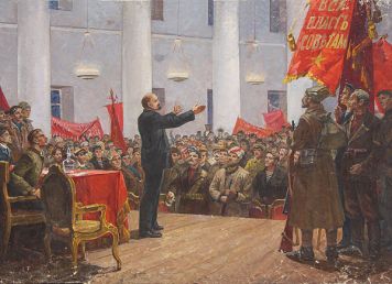 Выступление Ленина на съезде.