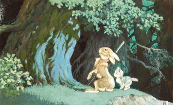 Заяц и котенок. 4 иллюстрация к сказке «Кто я такой ?»