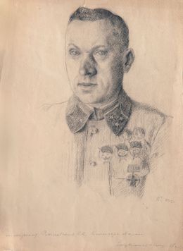Портрет генерал-лейтенанта К.К. Рокоссовского. Действующая армия.