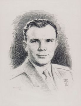 Портрет Ю.А. Гагарина.