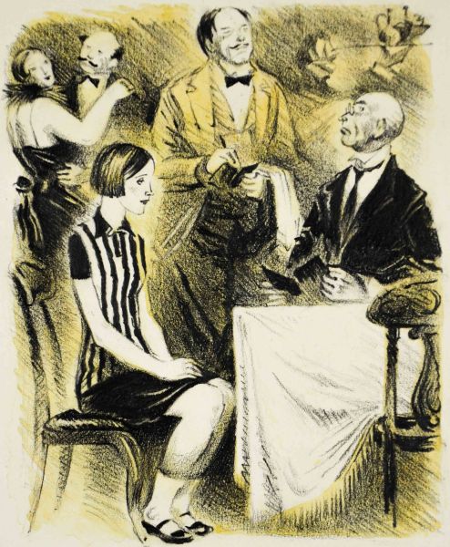 Иллюстрация к роману И. Ильфа и Е. Петрова «Двенадцать стульев». 