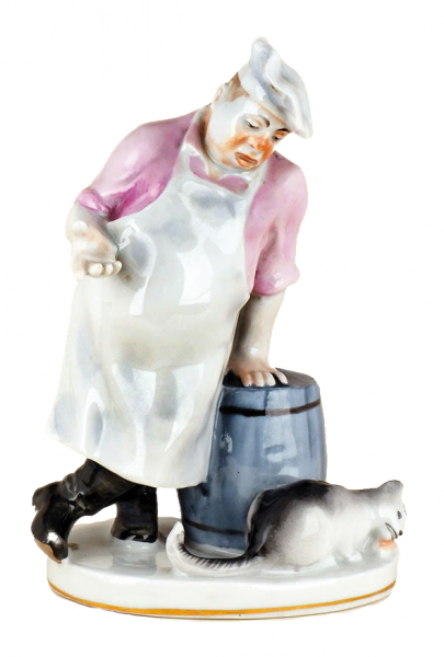 Скульптура «Кот и повар».