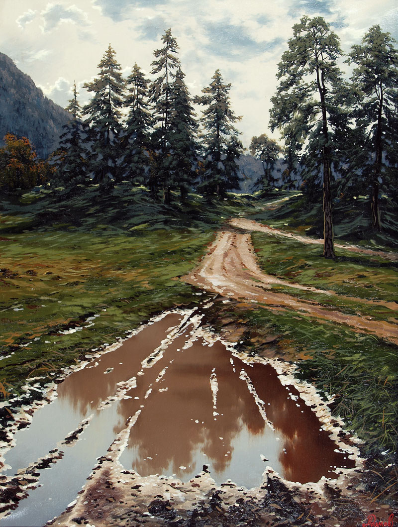 Road in the mountains.