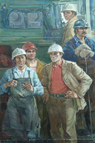 Metal cutters at the KAMAZ plant.