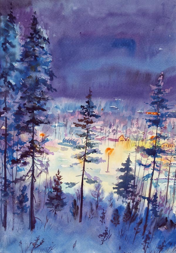 Polar night.