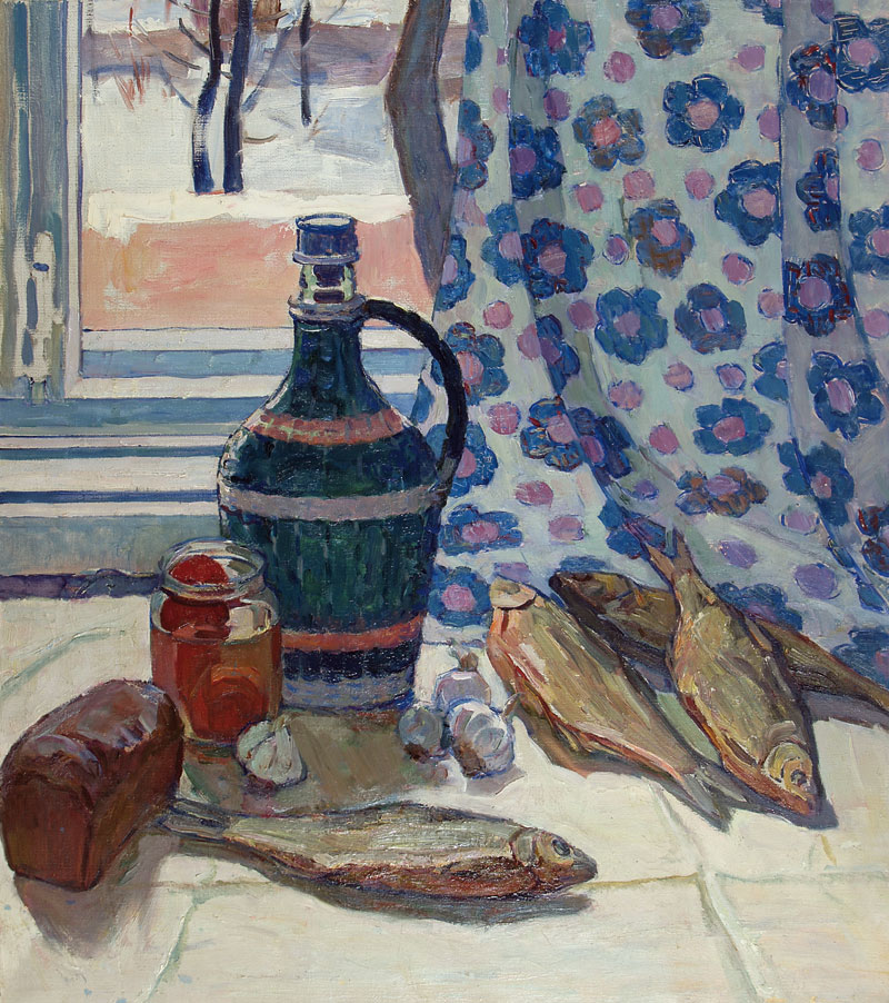 Still life with fish.