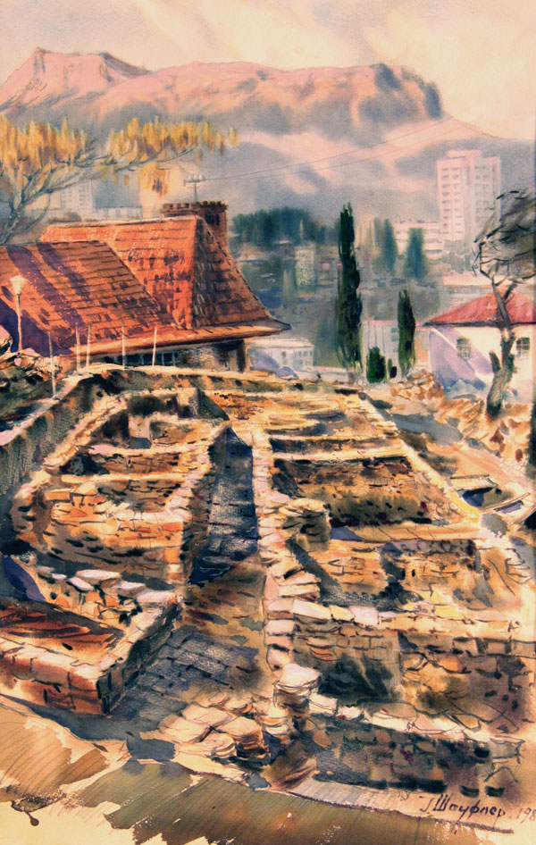 Aluston. Alushta - archaeological excavations.