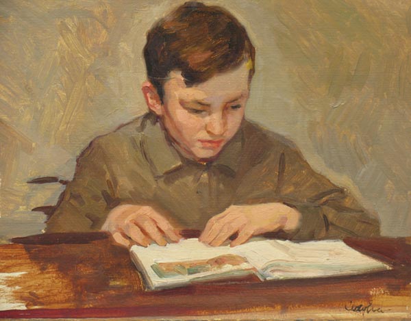Reading boy