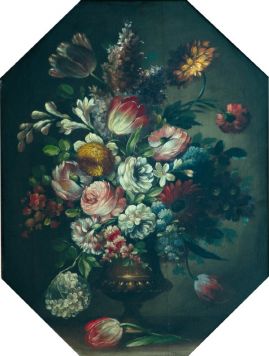 Paired still lifes "Flowers in a vase".