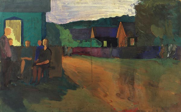 Evening conversation.