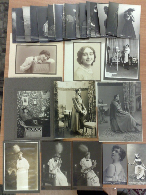 10 photographs and 23 photo postcards of Vera Alekseevna Karalli. 1912-1914 / Vera Alekseevna Karalli (1889 - 1972) - prima ballerina of the Bolshoi Imperial Theater, silent film actress.