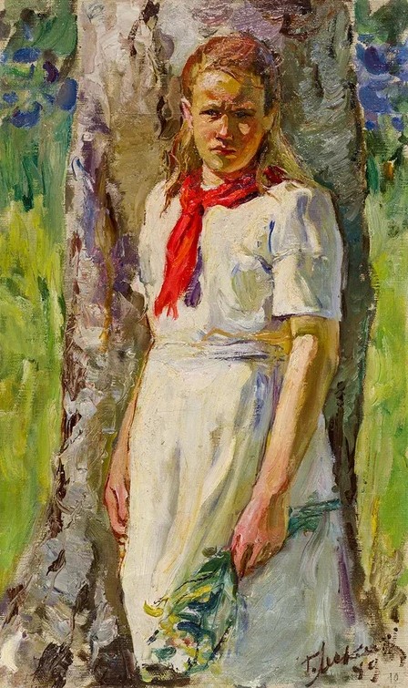 Pioneer - collective farmer.