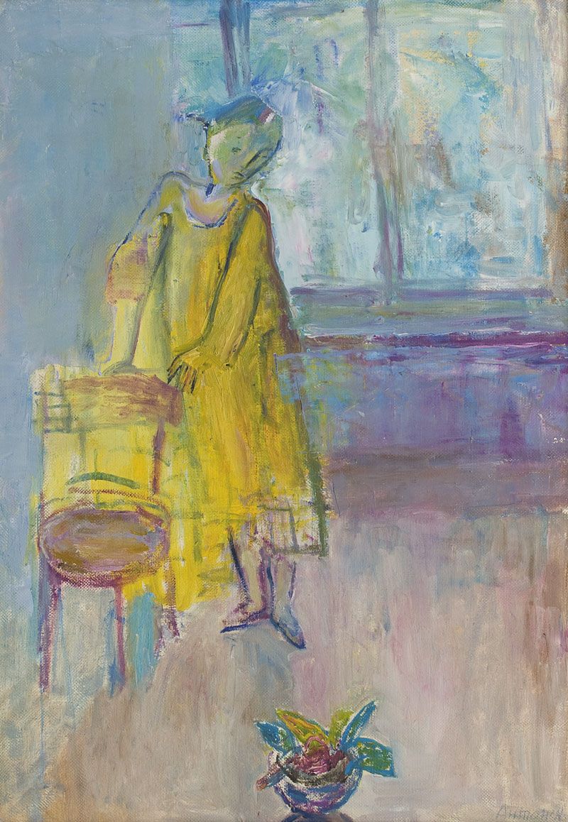 Girl in yellow.