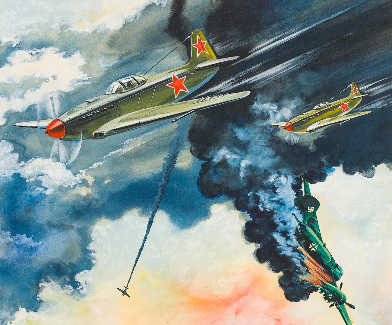 Air battle.