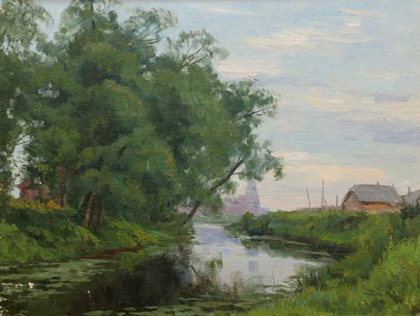 Willows over the river
