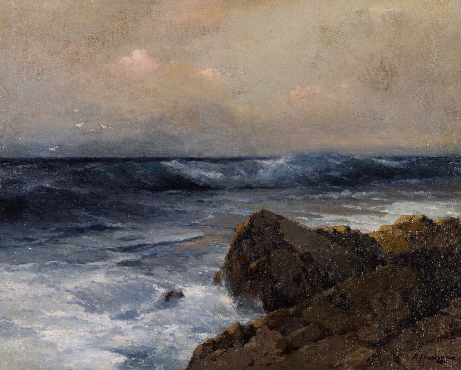 Waves and Rocks.