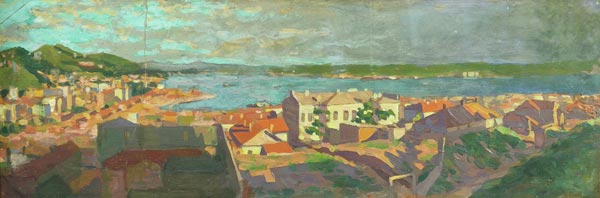 Panorama of the coast.