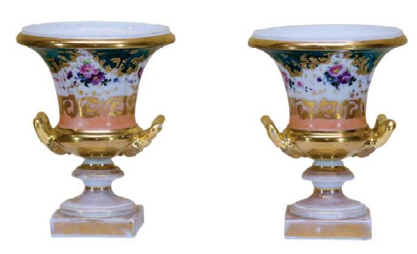 Western Europe. Paired crater-shaped vases.