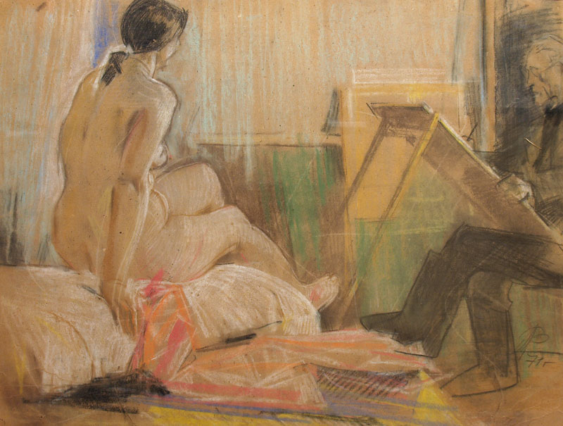 Nude model.